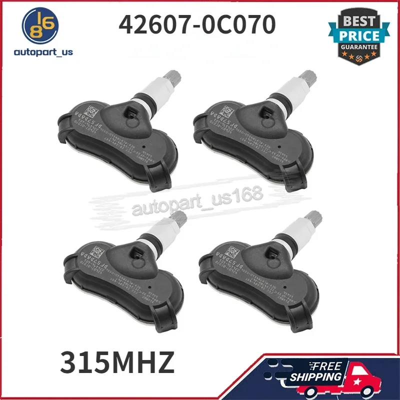 

Датчик контроля давления в шинах 42607-0C070 42607-0C050 42607-0C030 42607-08010 315 МГц TPMS ДЛЯ TOYOTA SEQUOIA SIENNA TUNDR