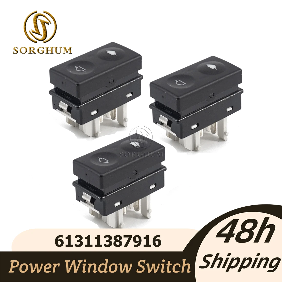 Sorghum Car For BMW E36 325is 328i S 318ti M3 Z3 61311387916 Power Window Control Switch Single Button Power Sunroof Switch 