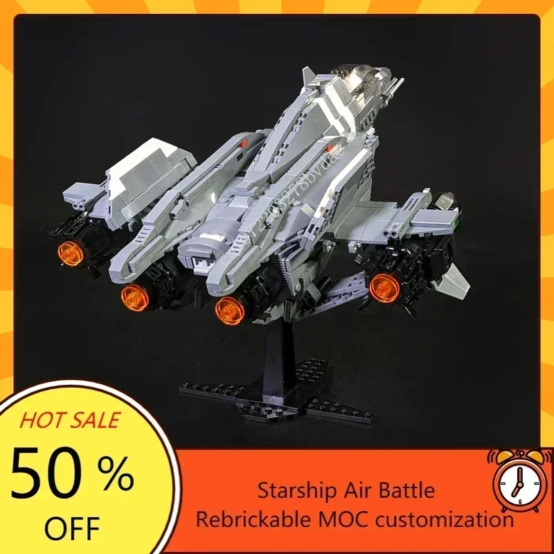 977PCS MOC Space Battle Serie YSS-1000 Anti-Schip Ruimtevliegtuig Sabel Model Custom Puzzel Technologie Montage Speelgoed Geschenken