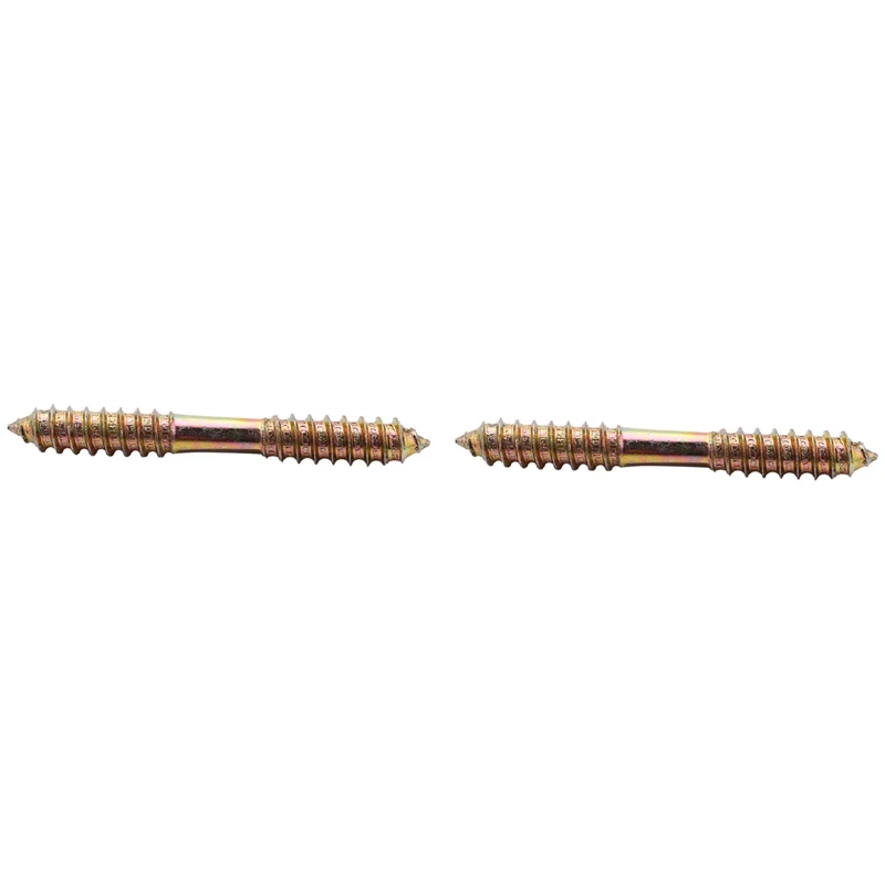 M8 X 70Mm Double Ended Wood To Wood Furniture Fixing Dowel Screw 10Pcs Promotion