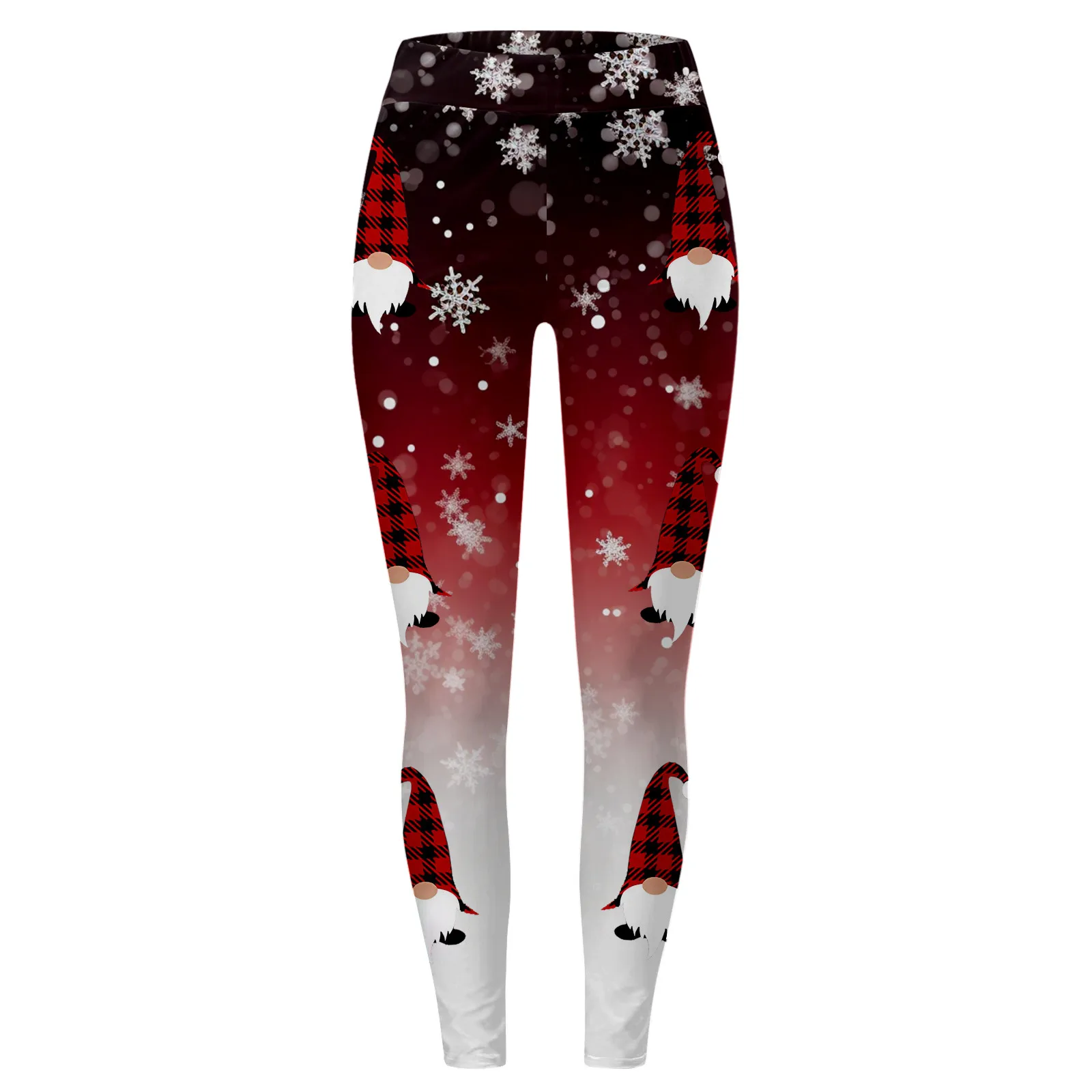 Leggings elásticos de natal para mulheres listrado capri treino impresso calças de fitness festa de natal cosplay roupas femininas