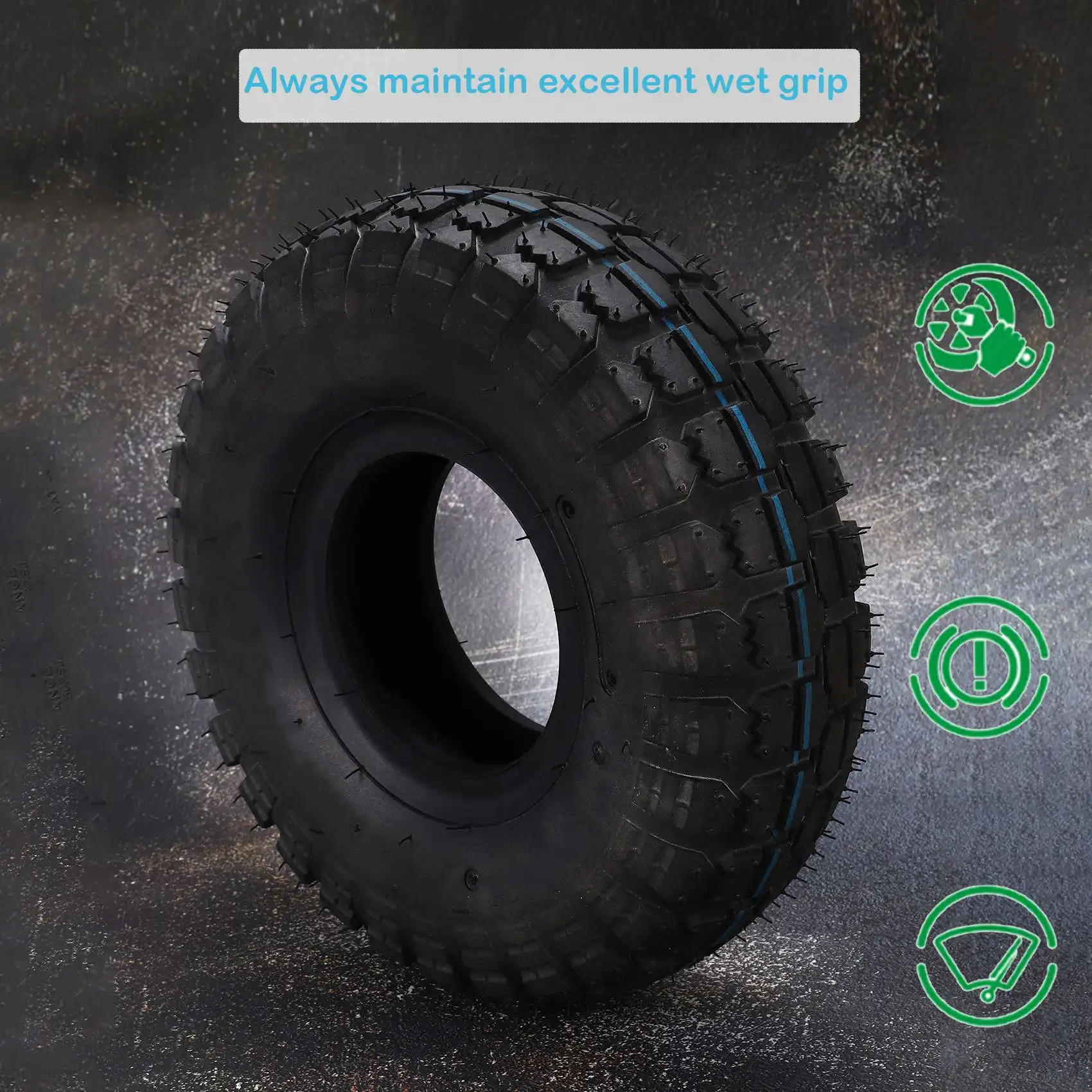 QB-4.10/3.50-4 410/350-4 ATV Quad Go Kart 47Cc 49Cc مكتنزة 4.10-4 الأنبوب الداخلي للإطار يناسب جميع الموديلات 3.50-4 4 بوصة الإطارات