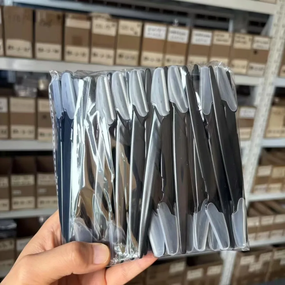 100 pz/borsa Rasoio Sopracciglia Coltelli Portatile Viso Rasoio di Rimozione Dei Capelli Eye Brow Rifilatura Che Modella Epilazione Capelli Lame di Rasoio