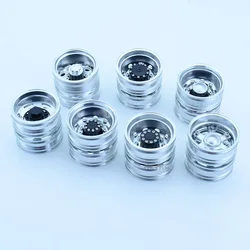 2pcs RC Truck Metal Upgrade Hub Wheels Rim for 1/14 Tamiya SCANIA 770S R620 VOLVO BENZ Arocs MAN TGX LESU Car Accessories