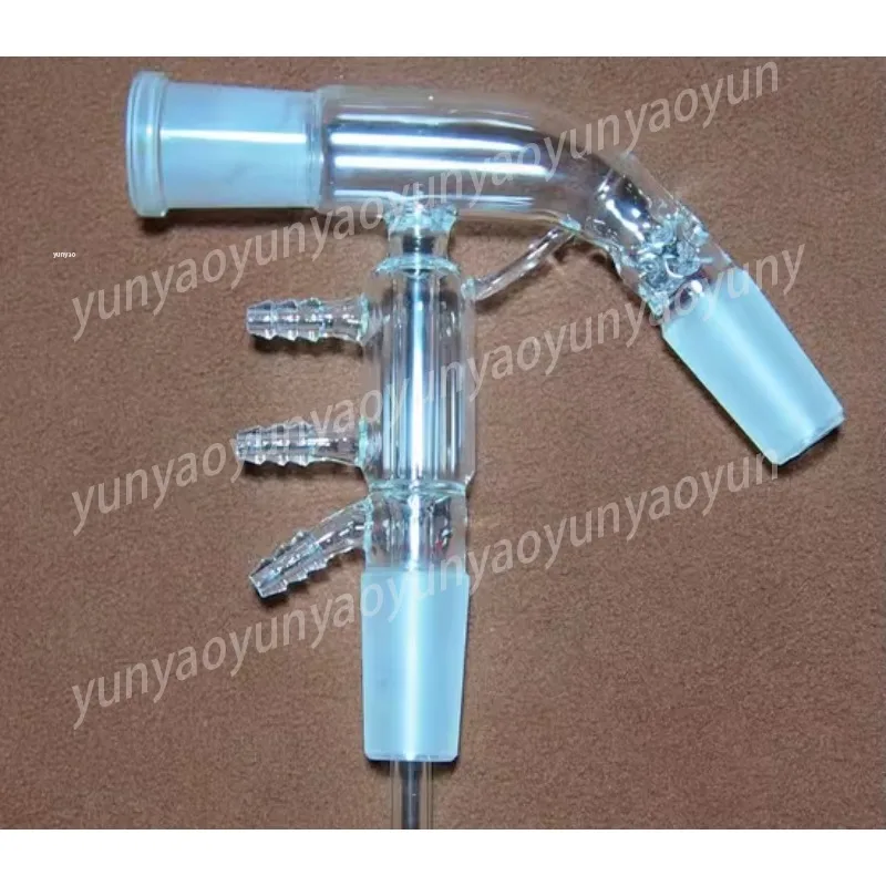 24/40 Micro Distiller Glass Grinding Port Distillation Connecting Tube Fractionation Head Lab Purification