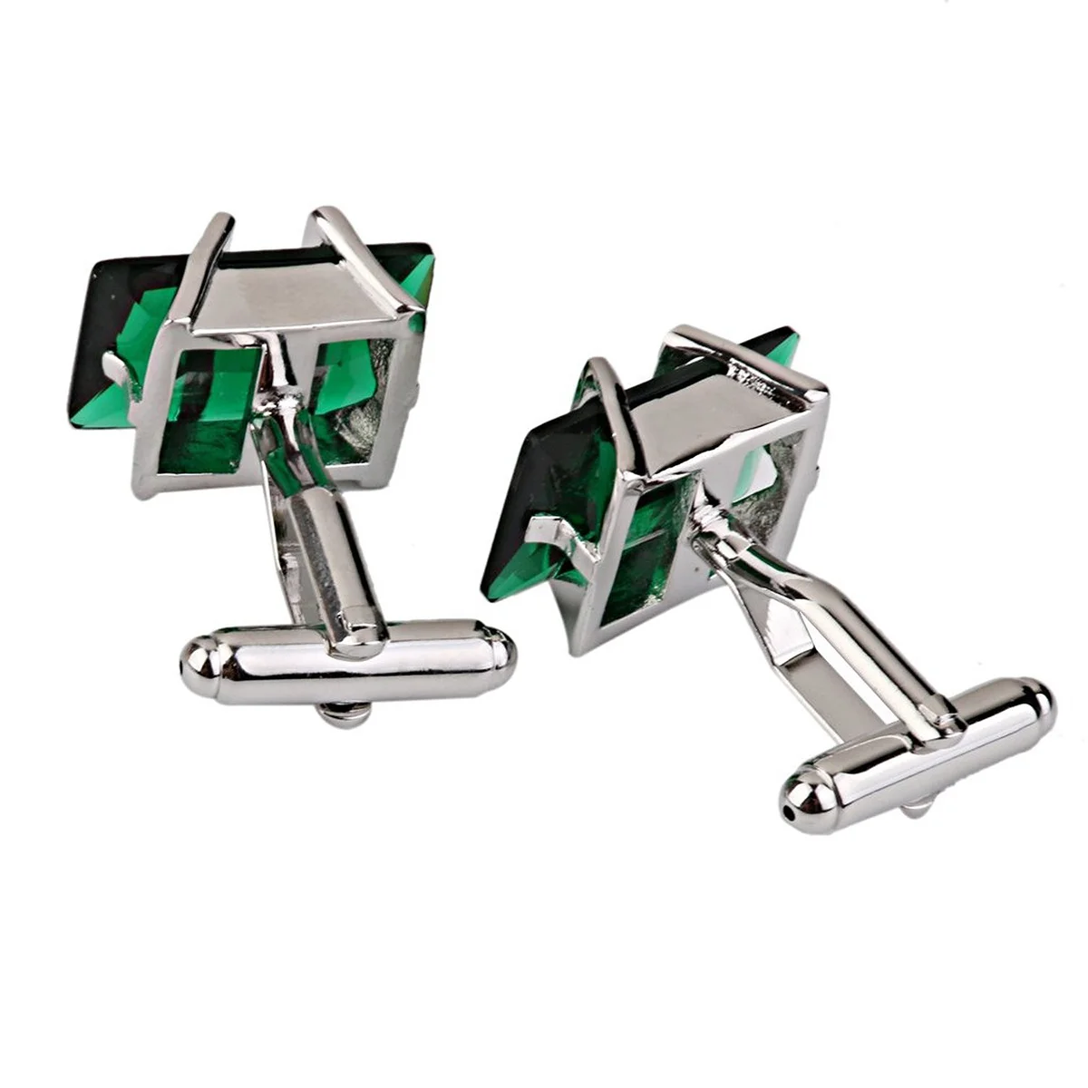 

Gift Decorated Cufflink Links Green Rhinestone Cufflinks Groomsmen Wedding Party Gifts