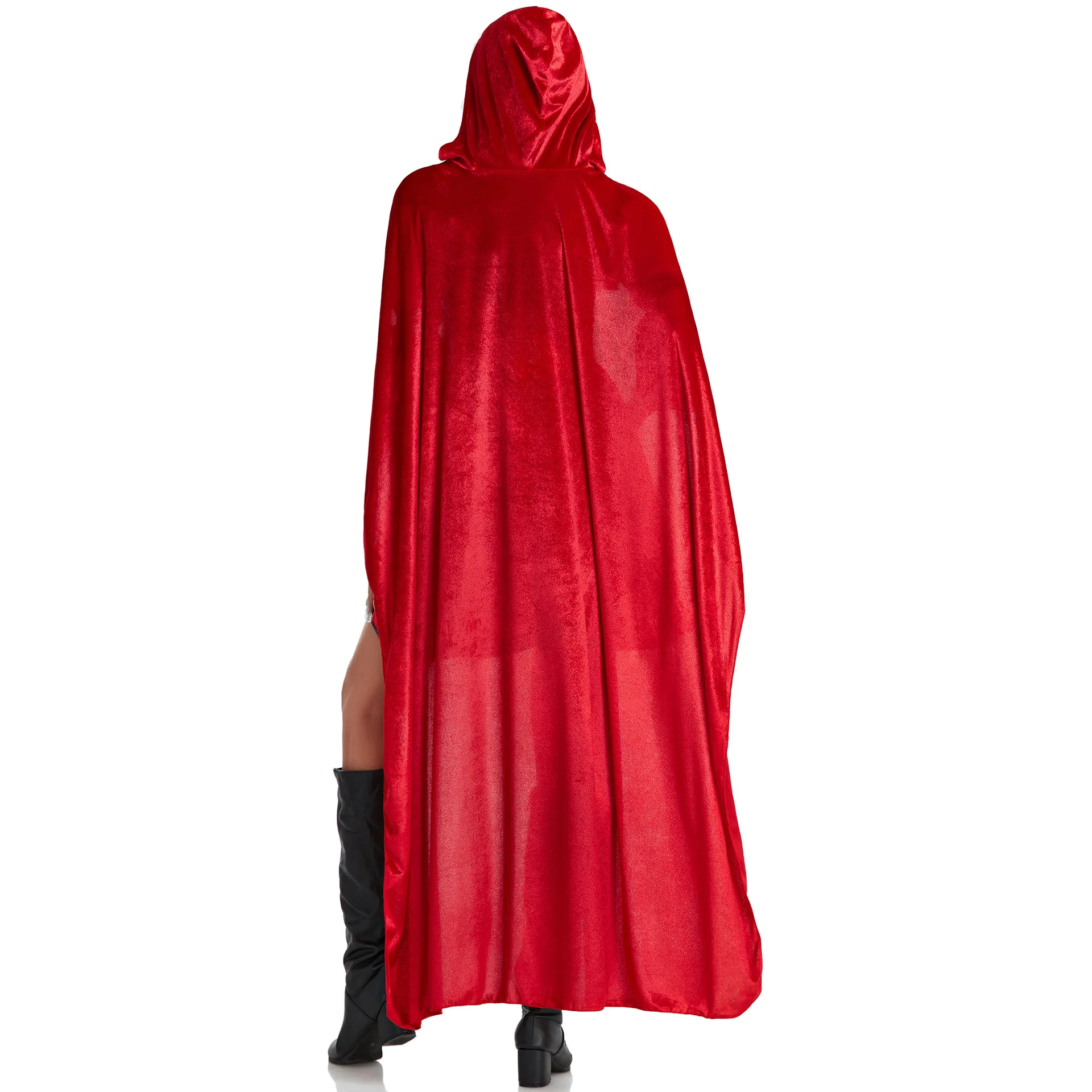 MXL New loween Wolf andmother Red Riding Hood Costume Cloak Fairy T Theme Activi Performance Women's Ethnic Stage C...