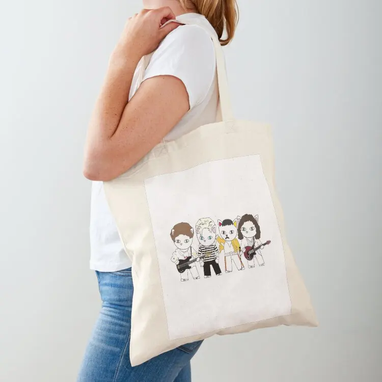 

Meow rock band Tote Bag Women's tote bag hand bag eco pack shopper women canvas