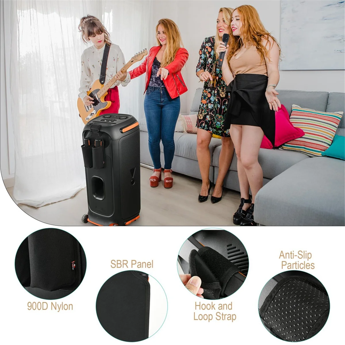 NEW  Microphone Holder for PartyBox Wireless Microphone, Mic Hanger Storage Holder for Standard Wireless Microphones