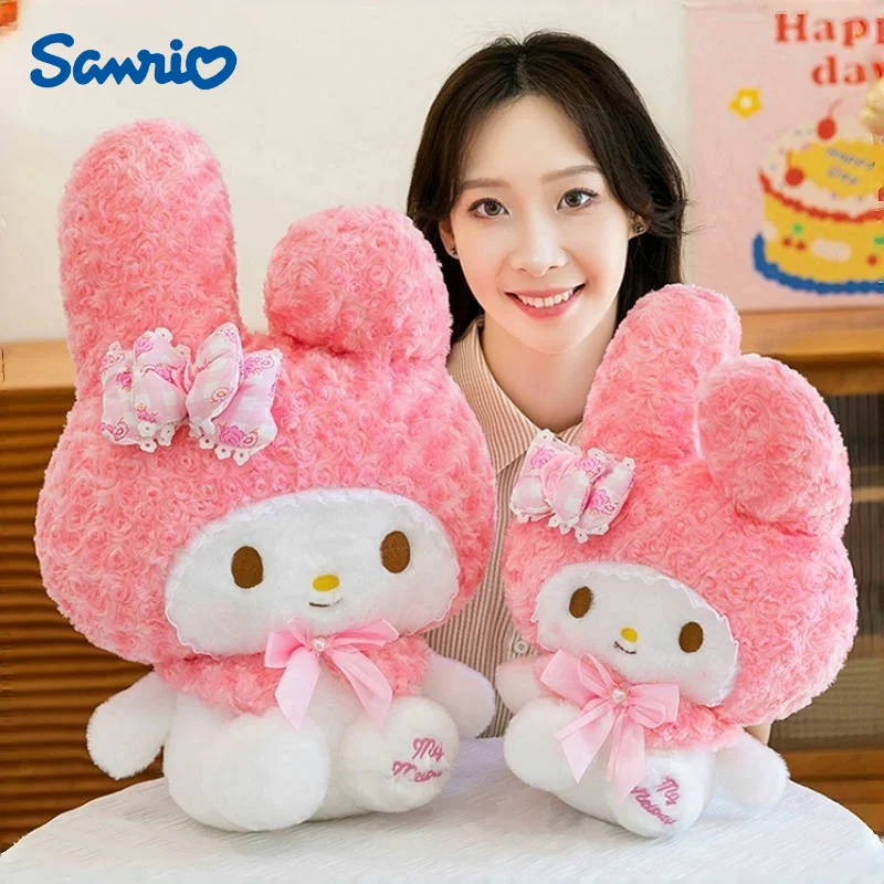 40/55/70/80Cm Sanrio My Melody Plushie Cartoon Anime Kawaii Peluche Gevulde Comfortabele Zachte pop Kussen Kinderspeelgoed Gift