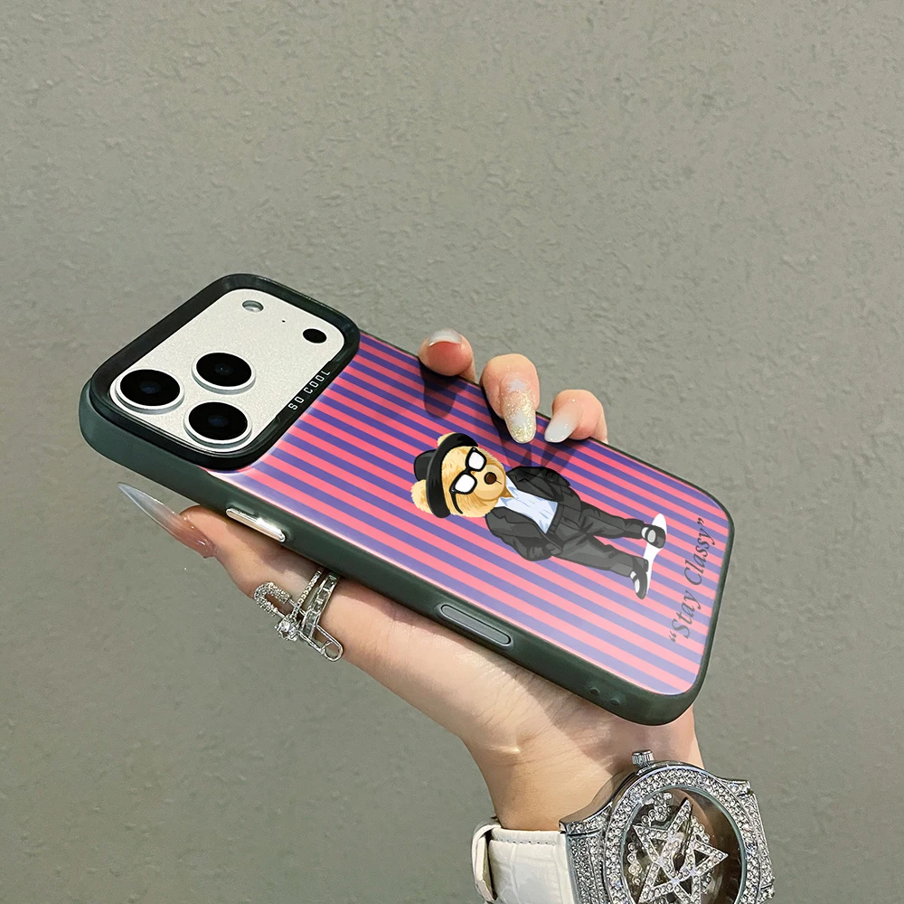 Für Samsung Galaxy S21 S26 S25 S24 S23 S22 Ultra Plus FE Hülle Gestreiftes Niedliches Bärenmuster Cover Für A16 A15 A36 A54 A55 A56 Funda – Detail 17