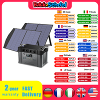 ALLPOWERS Solar Generator 2000W Battery Charger,110V/230V Pure Sine Wave AC Outlet With 2x100W Portable Solar Panel For Outdoors