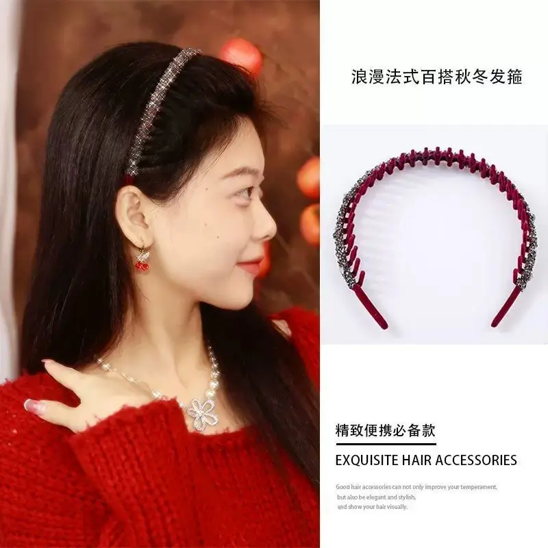 Xindojuz Cerchietti Per Capelli Con Strass – 2 Pezzi Oro E Argento, Regolabili, Cristalli Scintillanti