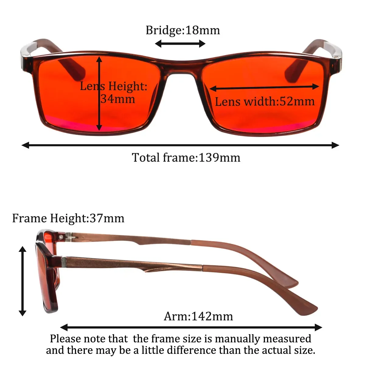 SHINU Blue Light Blocking Glasses Men Red Orange Lens TR90 frame aluminium temples computer glasses men for better sleep custom