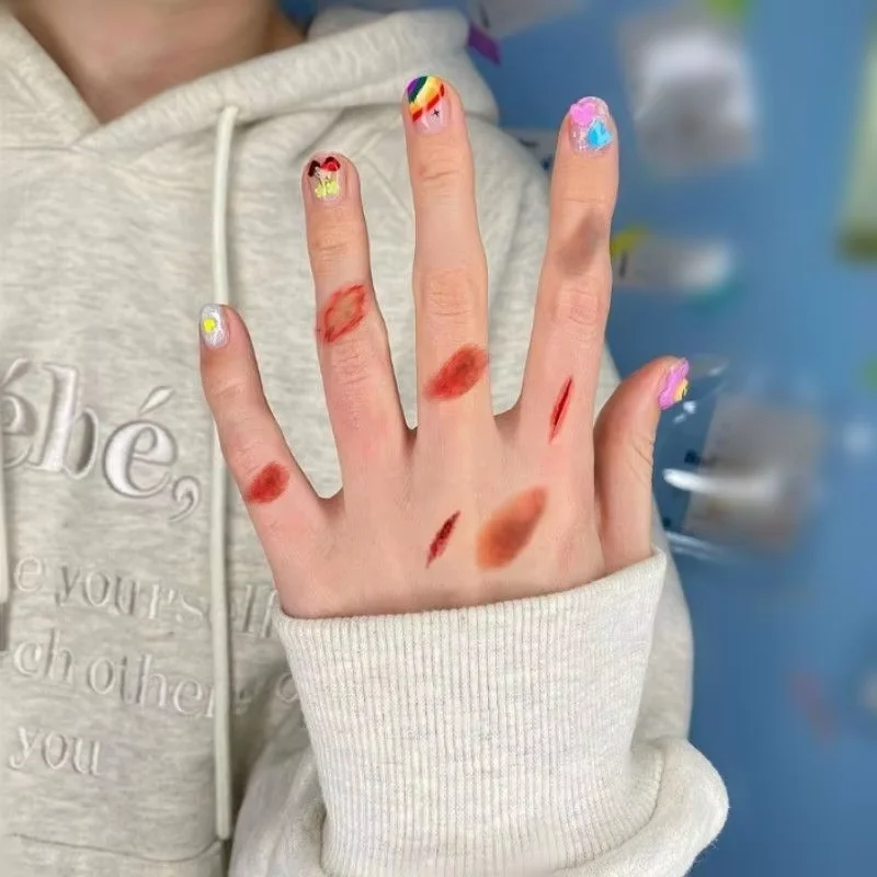 

LUSQI Halloween Makeup Kit Realistic Scar Stickers Set For Horror Party Waterproof Bruise Burn Cut Tattoo Collection