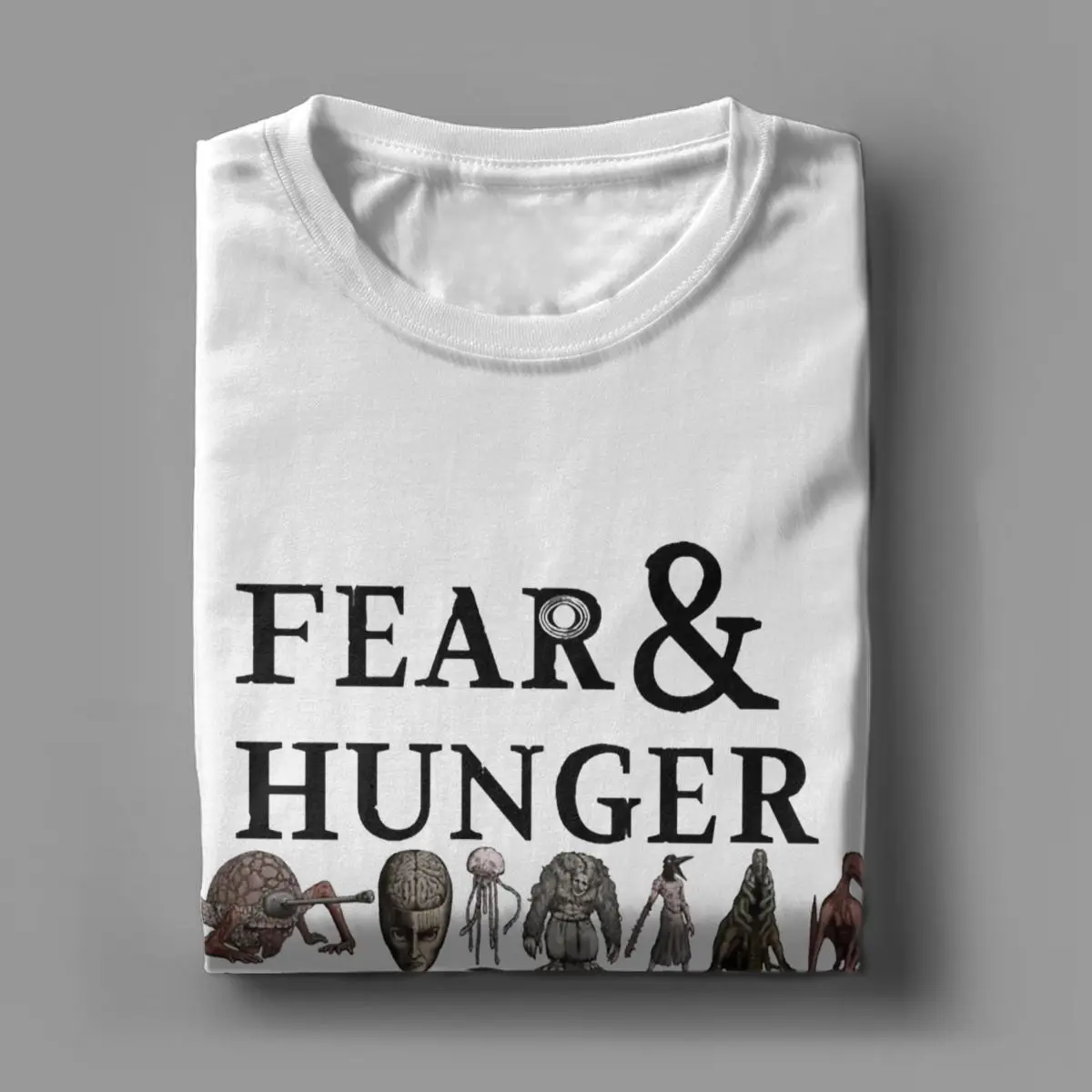 Men Fear And Hunger T Shirts Cotton Tops Funny Short Sleeve O Neck Tee Shirt Party T-Shirt