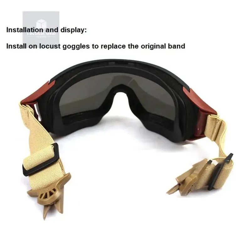 Presa tattica a sgancio rapido con cinturino a Goggle per tutti i binari di guida del casco veloce della classe di guida