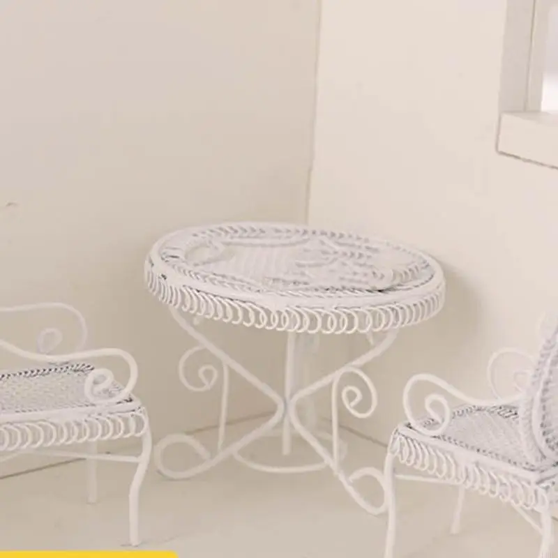 Modelo lateral Modelo café DOLHOUSEIS Decorações fingem o Playset para crianças L8RB