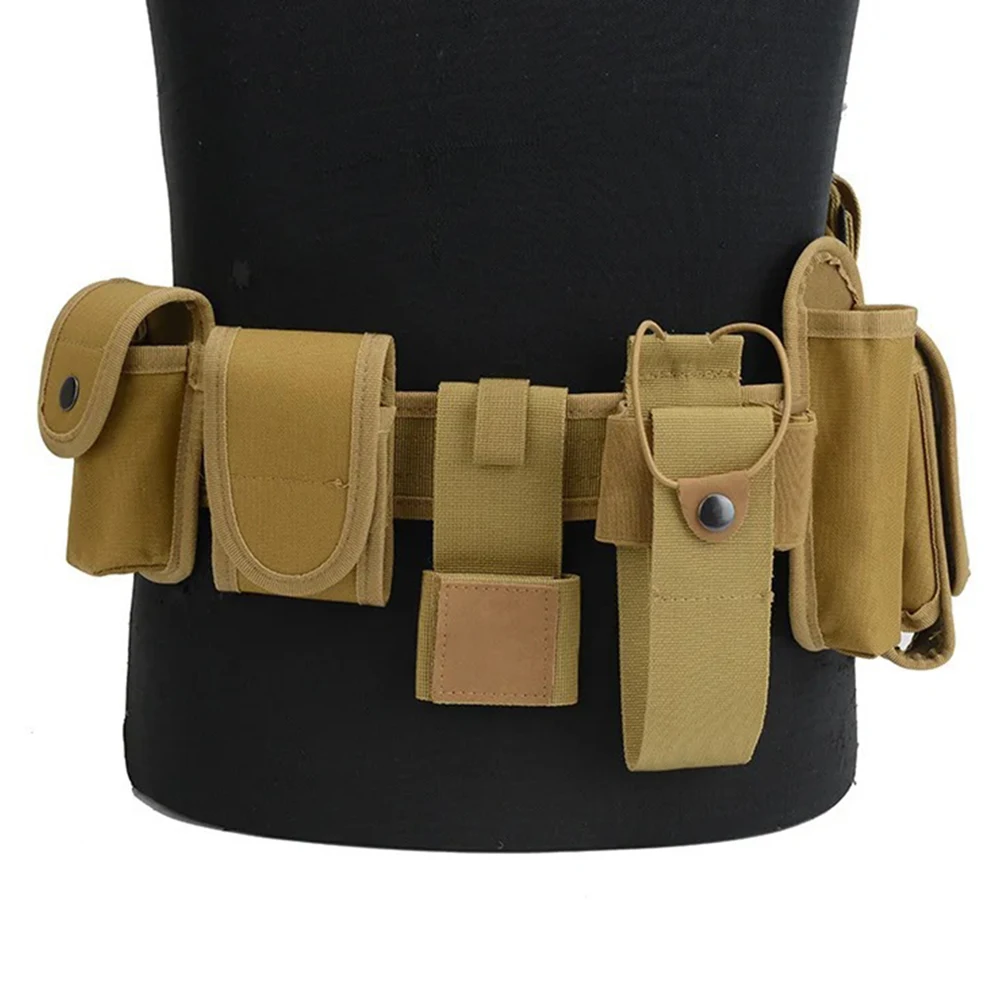 Tactical Waist Belt Training Duty Security Equipment Set Multifunctional Nylon Waterproof Waist Bag Ten Piece Set Accessories - view 6