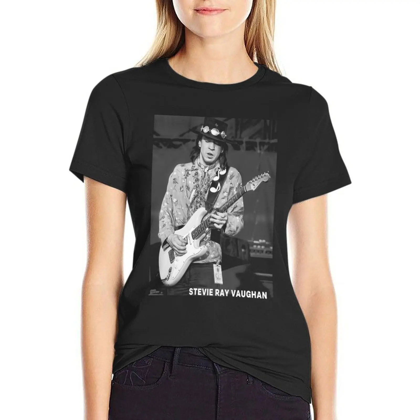 Stevie R Vaughan T-Shirt anime clothes plus size tops aesthetic clothes female t-shirt dress for Women graphic