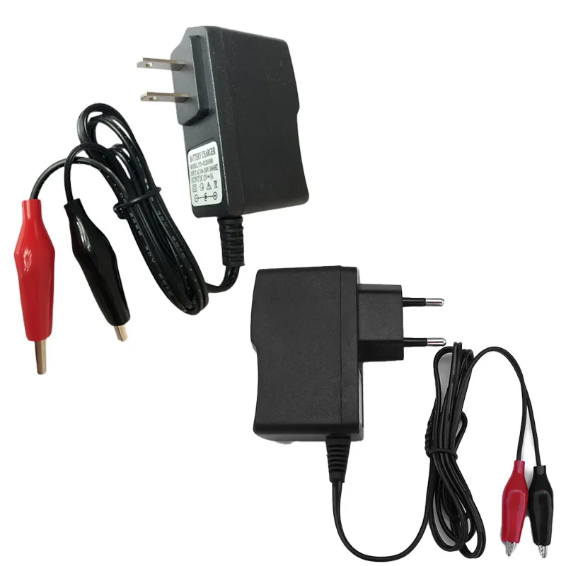 

Universal Automatic 12V 1A Battery Charger for Toy Car Motorcycle Lead Acid Sealed Batteries EU/USA Battery Charger with Clips