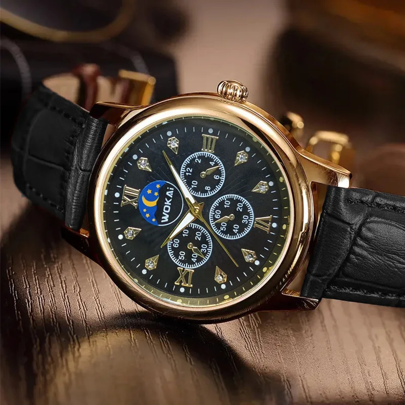 

Новые мужские деловые часы, кварцевые спортивные кварцевые часы, повседневные мужские часы с кожаным ремешком, роскошные мужские наручные часы Reloj Hombre