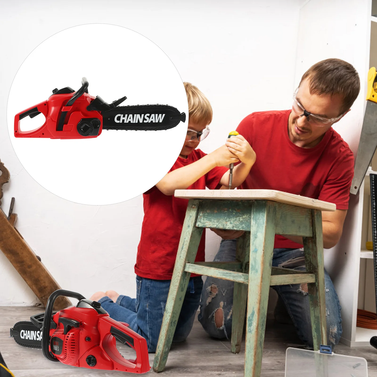 Kids Simulated Electric Garden Tool Premium Durable Educational Repair Handheld Maintenance Plaything for 4-6 Years