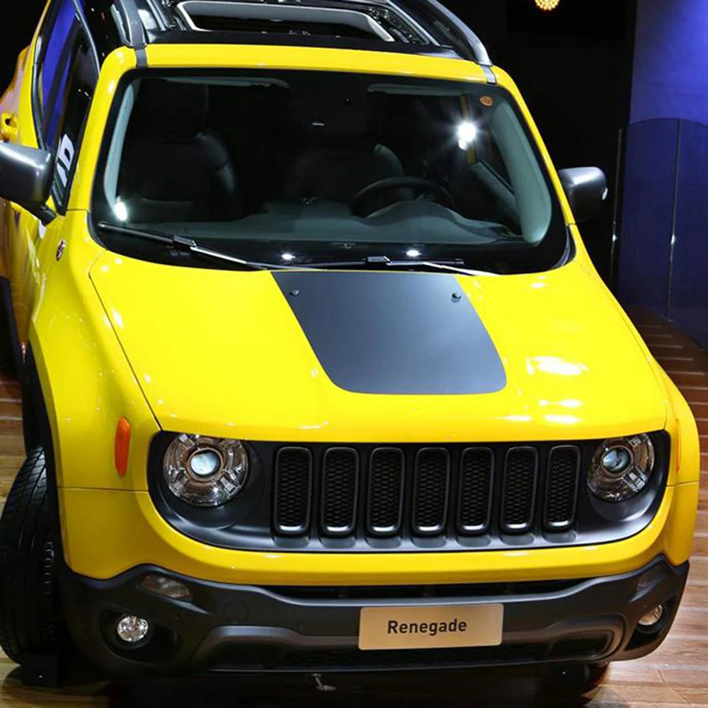 

Автомобильный капот, пленка, Стайлинговые наклейки, 3D углеродное волокно, защита от царапин и наклейки для Jeep Renegade, аксессуары