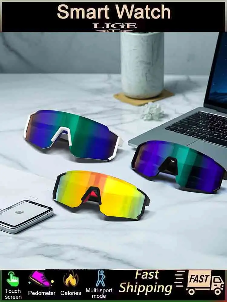 AliExpress LIGE New Cycling Sunglasses Smart Bluetooth Glasses UV400 Protection Windproof Glasses Road Riding Bike Sports Eyeware Goggles