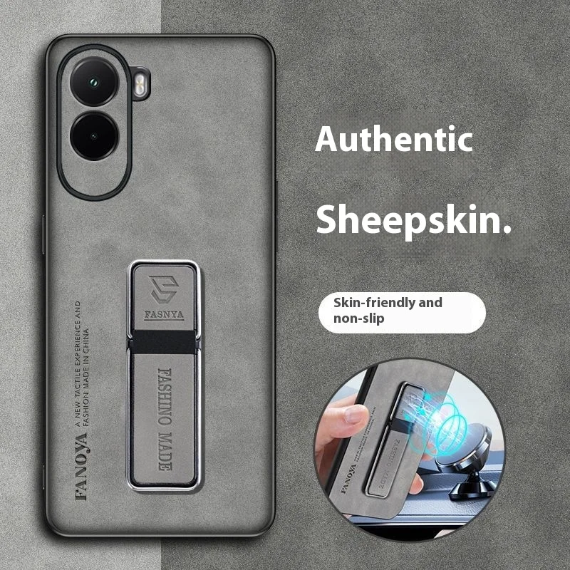 

For POCO M7 Case New Leather Stand Frosted Drop-proof Cover For POCO M7 4G Shockproof Bumper Funda