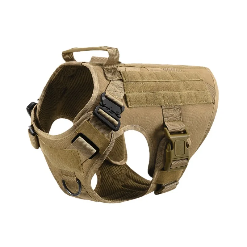 1000D Outdoor Tactical Dog Vest Military Fan Training Quick Removal Metal Buckle Molle Mounted Multifunctional Dog Vest