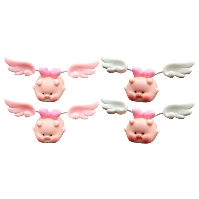 Cartoon-Schwingendes Schwein-Skulptur Kleines Tischspielzeug für Auto-Armaturenbrett-Dekorationen Geschenk 3XUF – Detail 1