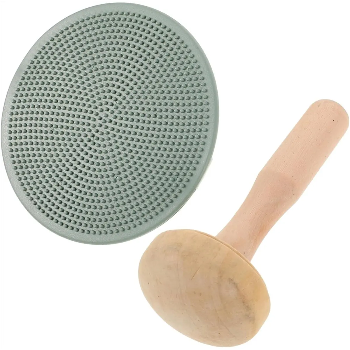 DT400 TRENDY~1 Set Printmaking Mat Wooden Roller Plastic Painting Supplies Engraving Printmaking Board