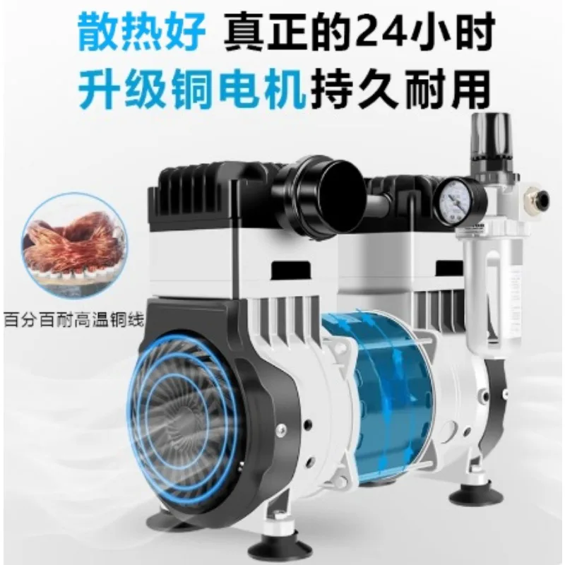1500W 220V 140L/min 0.7mpa Silent Oil-free Engine Pump Head Head Air Compressor Accessories Pumping Copper Wire