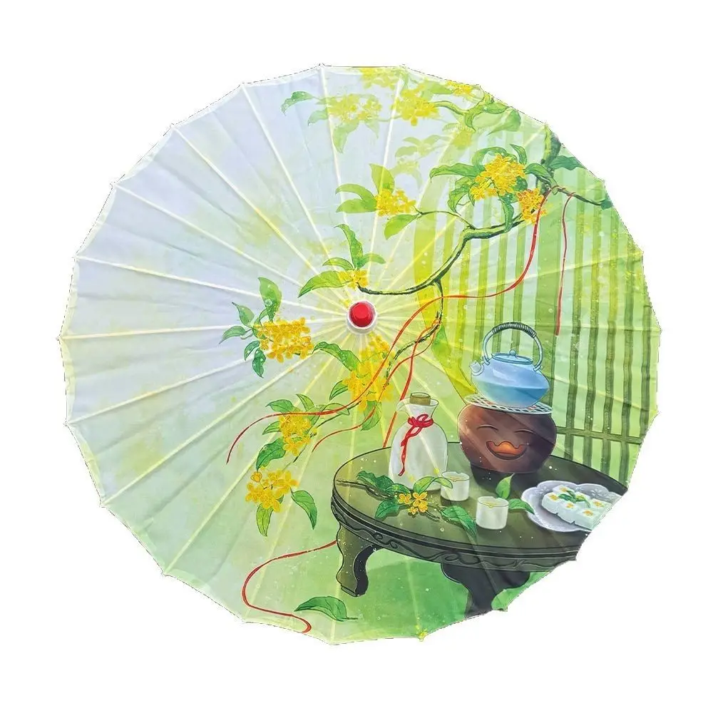 الصينية العتيقة نمط مزيتة ورقة مظلة 70 سنتيمتر 10 ألوان النساء مظلة الزخرفية تزيين مظلة أداء الرقص