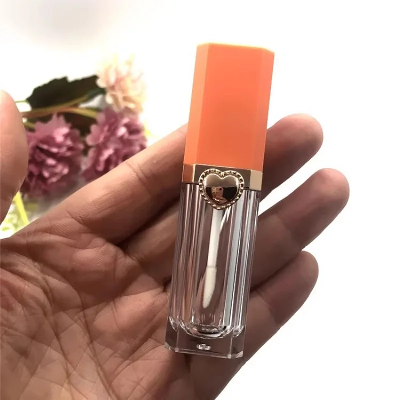 10/30/50pcs vide 9ml haut de gamme Orange carré brillant à lèvres Tube bricolage liquide rouge à lèvres Tube huile pour les lèvres bouteille cosmétique conteneur outil