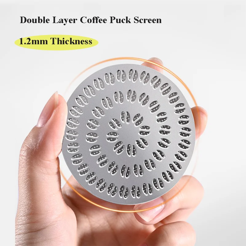 51/53/58mm Double Layer Coffee - đánh giá và giá Puck Screen Mesh