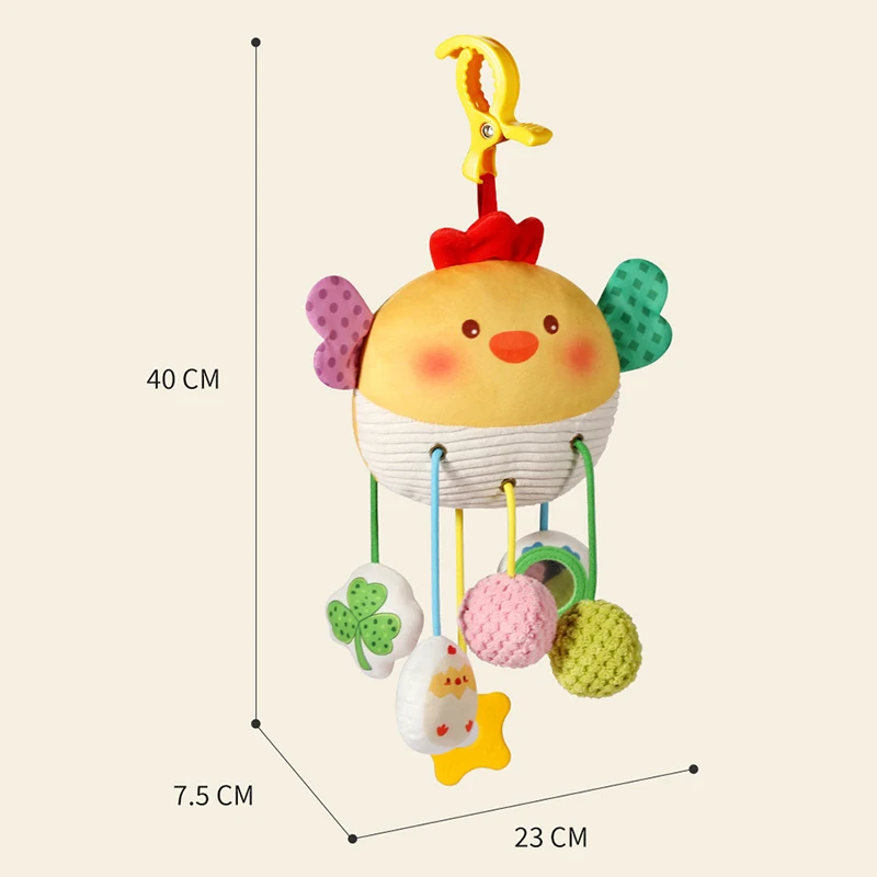 Chocalho do bebê cama do bebê pendurado cordão brinquedo carrinho de bebê recém-nascido brinquedo bonito brinquedos educativos aperto de mão de pelúcia bebe brinquedos para dormir