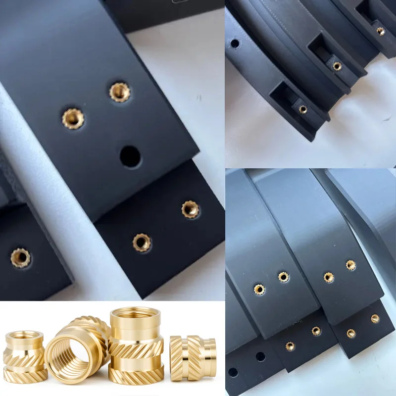 Brass Heat Set Insert Nut M1.4 M1.6 M2 M2.5 M3 M4 M5 M6 M8 Hot Melt Molding Injection Embed Threaded Inserts Nuts For 3d Printer