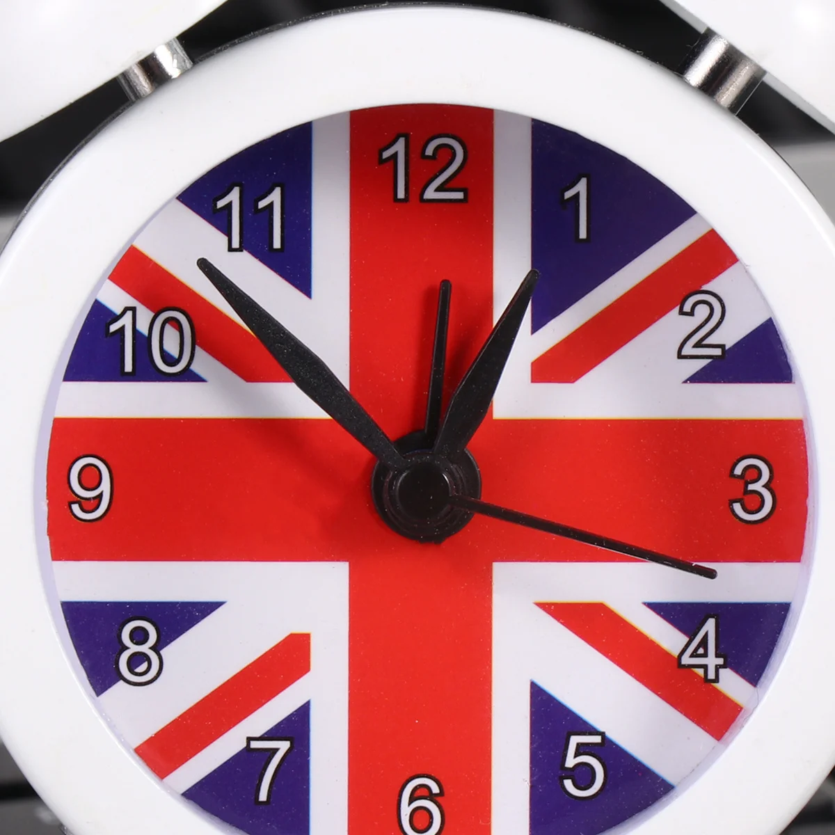 

1pc Union Flag Desktop Alarm Red Mini Silent Bedside Timer For Home Dorm Simple Student Alarm Clock For Students Clock Decor