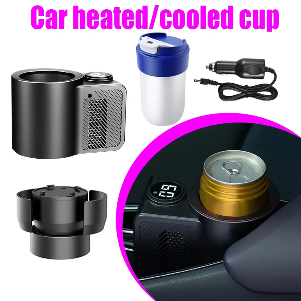 

Автомобильный электрический термос 12 В, кружка для мини-автомобиля с цифровым дисплеем, умный контроль температуры, подходит для семейных поездок на открытом воздухе
