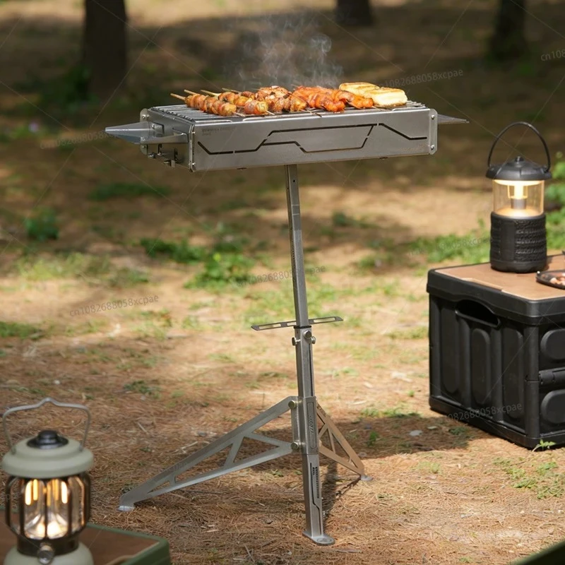 

304 Stainless Steel Grill, Foldable, Standing, Suitable for Outdoor Use, Garden Style Charcoal Skewer Grill