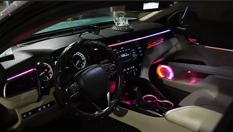 2018-2021 Mid Size Sedan 64 Colors Symphony Ambient Light High Bright LED Dynamic Interior Lighting Upgrade Replacement Parts
