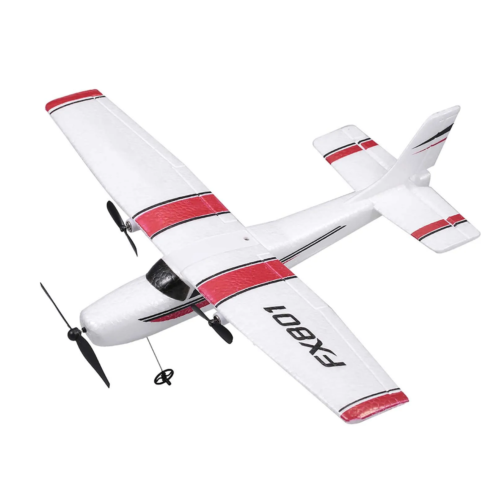 FX801 Airplane 182 DIY RC Plane 2.4GHz 2CH EPP Craft Electric RC Glider Airplane Outdoor Fixed Wing Aircraft for Kids