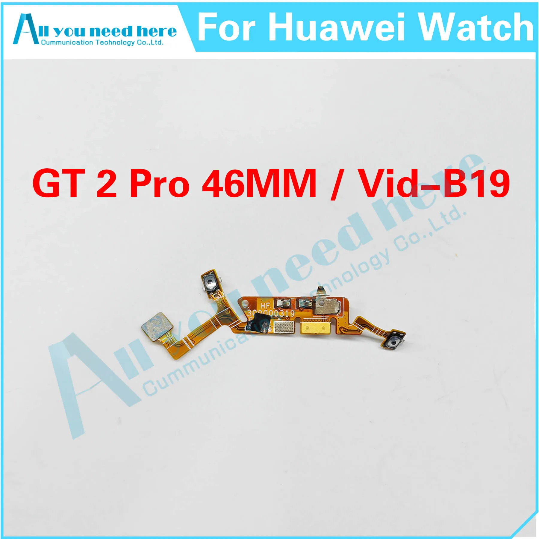 100% Test For Huawei Watch GT 2 Pro 46MM Vid-B19 Power Volume Cable For GT2Pro Button Return Switch On / Off Flex Cable