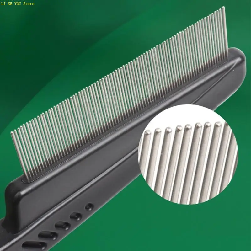 W3JE ABS Pet Deshedding Comb Gentle Massage Tool For Reducing Loose Hair
