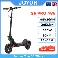 JOYOR S5 Pro ABE Electric Scooter 500W Motor 48V 26Ah Battery 20km/h Speed 90km Range 10'' Tires Foldable Adult E-Scooters