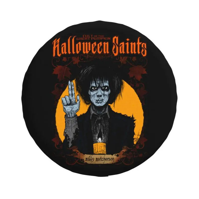 Custom Halloween Saints Billy Butcherson Spare Tire Cover for Honda Jeep Hocus Pocus Witch Movie Car Wheel Protector Cover