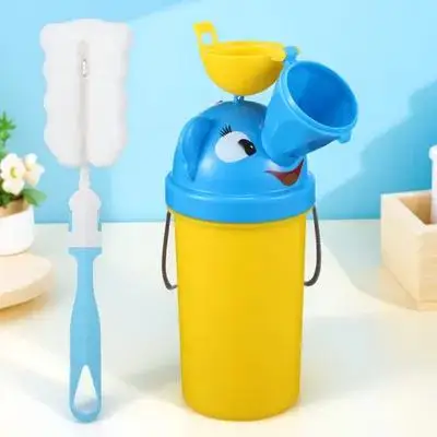 Portable Potty Travel Emergency Urinal Toddler Pee Training Toilet Durable ABS Kids Outdoor Urinal for Boys Leak Proof