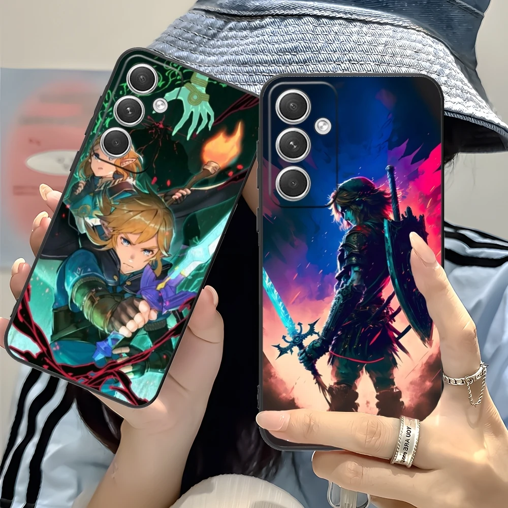 Painting Z-Zelda-s Color Mobile Cell Phone Case for Samsung Galaxy S24 S23 S22 S21 S20 S10 S9 Plus FE Ultra Lite Black Cover